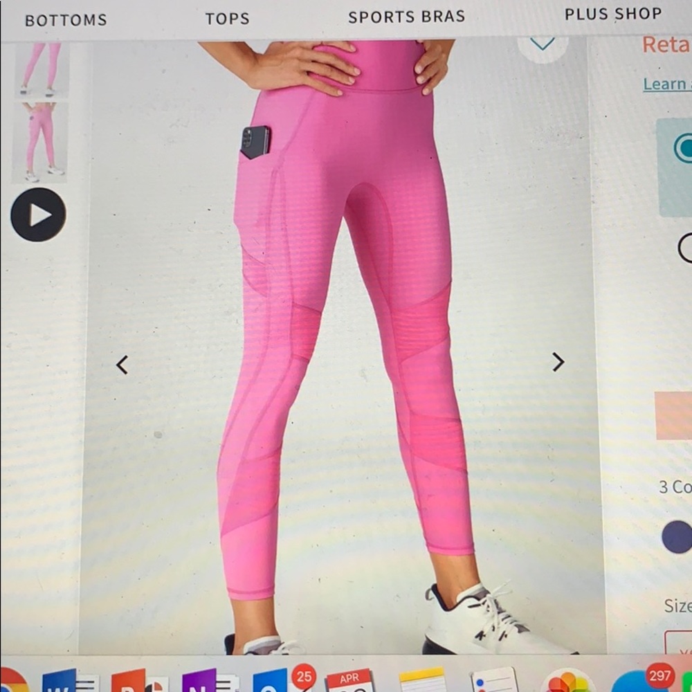 NWT Fabletics High Waisted Moto Leggings